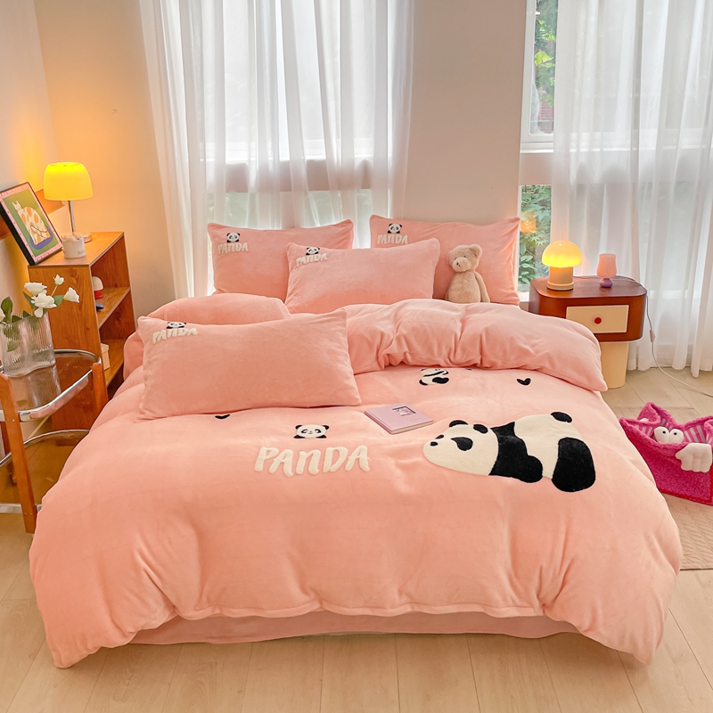 云朵绒 熊猫-嘟嘟桃粉