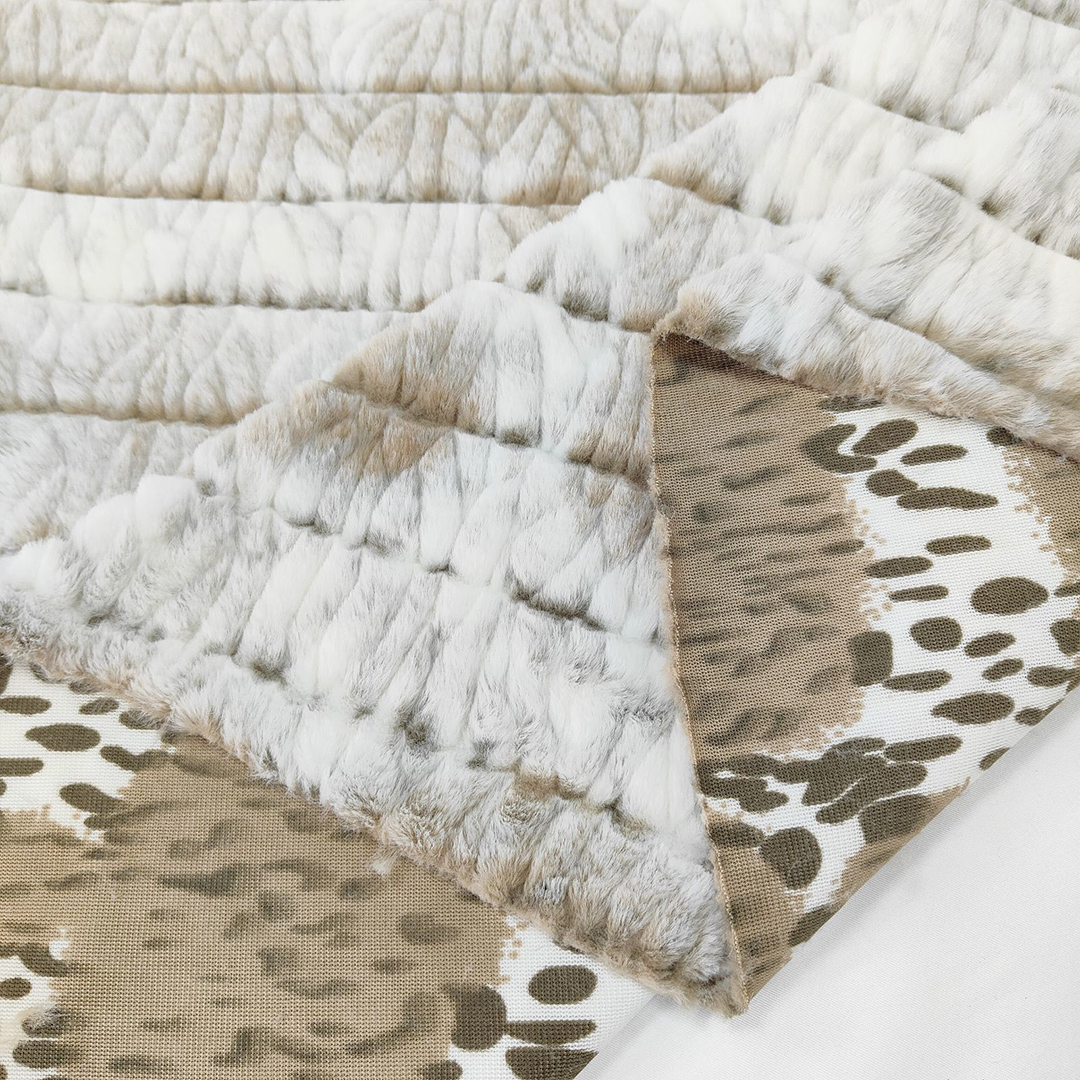 背印压花剪沟小兔毛