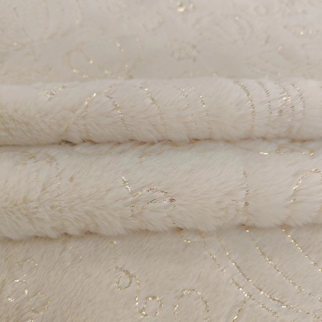 烫金兔毛南瓜纹