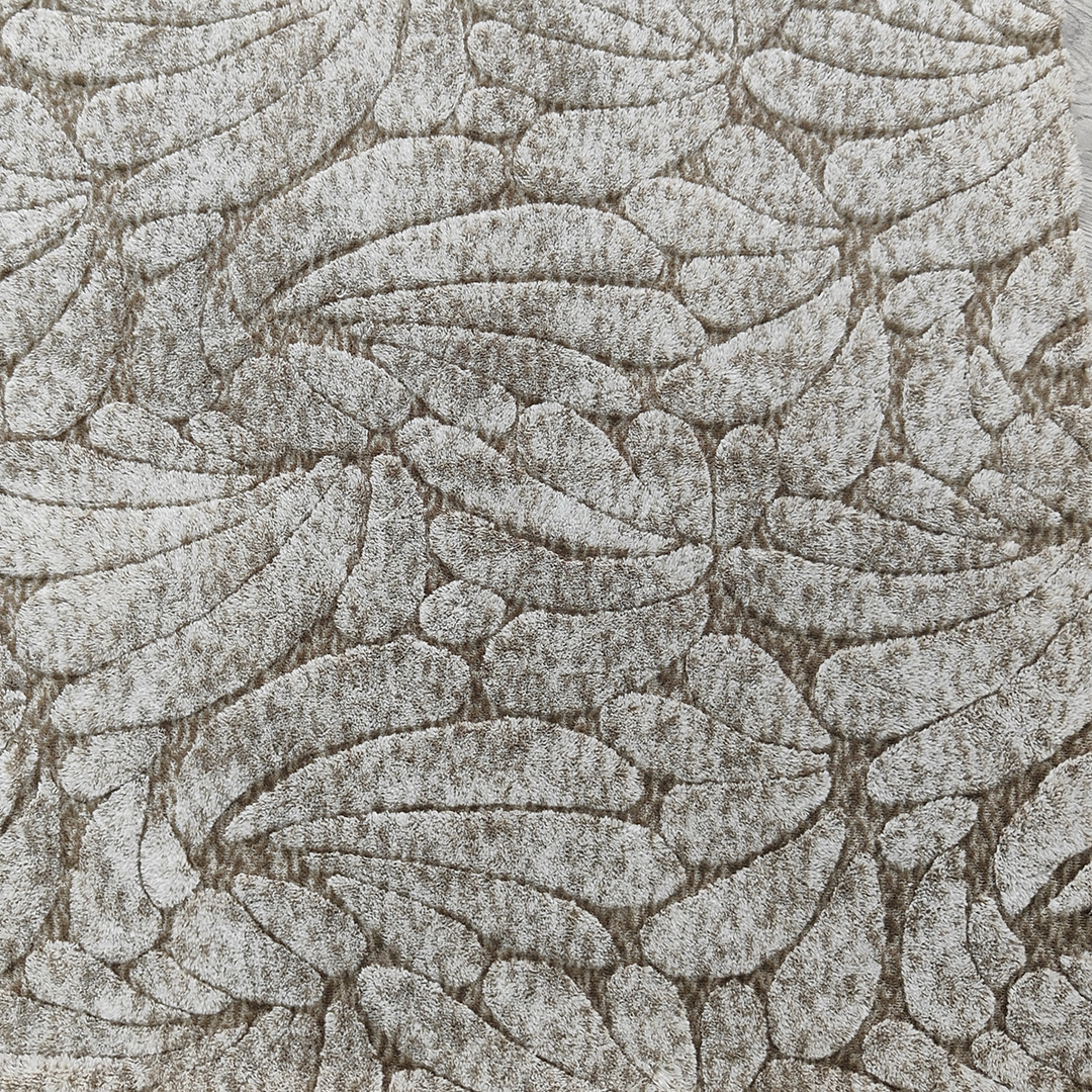 背印剪花小兔毛大花叶