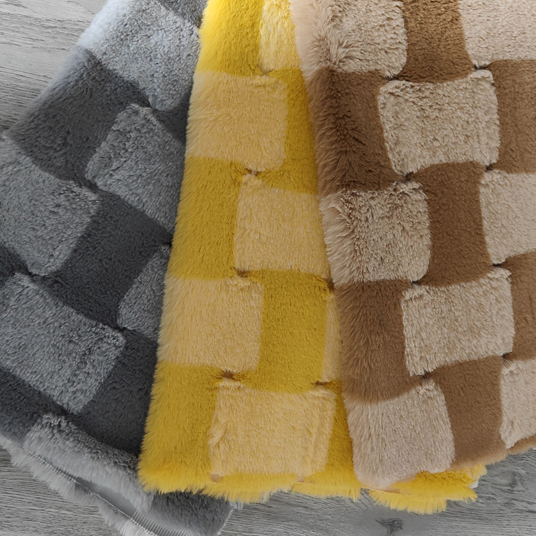 色织提花小兔毛面料