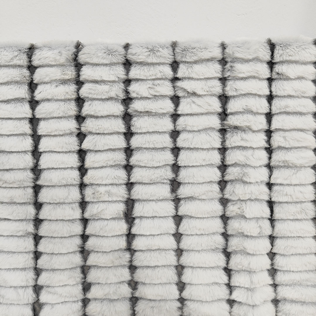 背印提花小兔毛面料